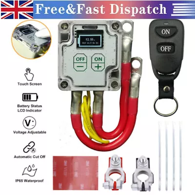 Wireless Remote Control Car Battery Disconnect Isolator Cut-Off Master Switch • £56.89