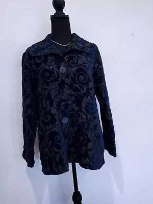 Habitat  Jacket Women’s Clothes To Live In Medium Brocade Multicolored • $35