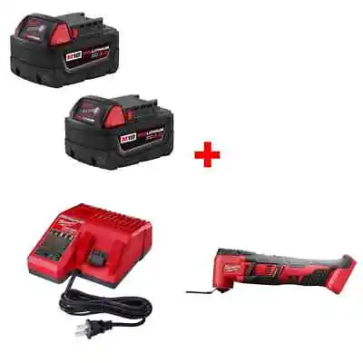 Milwaukee 48-11-1852 M18 Battery 2 Pack W/ 48-59-1812 Charger & FREE Multi-Tool • $199