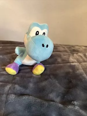 Nintendo Yoshi Light Blue 6  Plush Dino Doll Super Mario Stuffed Animal Toy  • $0.99