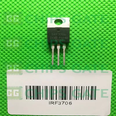 3PCS IRF3706 MOSFET N-CH 20V 77A TO-220AB International • $5