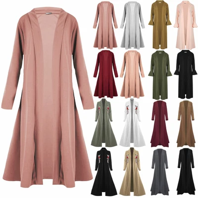 £9.99 • Buy New Waterfall Baggy Women Cardigan Maxi Floaty Ladies Open Trench Coat Plus Size