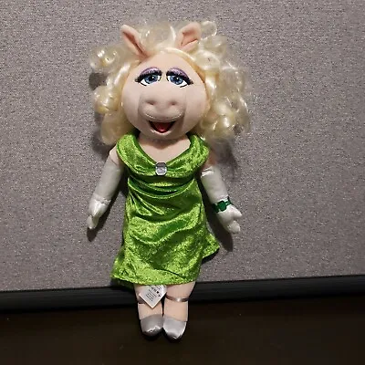 Disney Store Miss Piggy Plush Green Dress Blonde Hair The Muppets Most Wanted 19 • $19.99