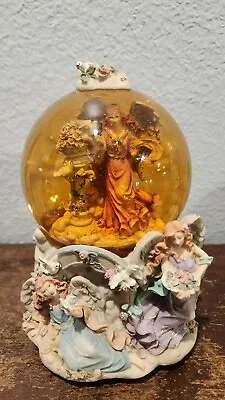 Sankyo Angel Glitter Snow Globe  Sound Of Music  Decorative Doves Angels Floral • $23.80