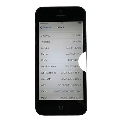 Apple IPhone 5 - 16 GB - Black/Slate (Verizon) - Phone Only • $18.99