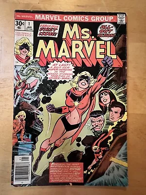 Ms. Marvel # 1   Fine  6.0  Not Cgc Rated   1977  Bronze Age • $24