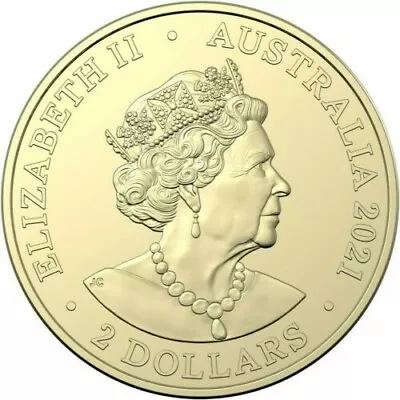 $8 • Buy 2021 Aboriginal Flag $2 Dollar Coin - Coloured Coin From Security Bag