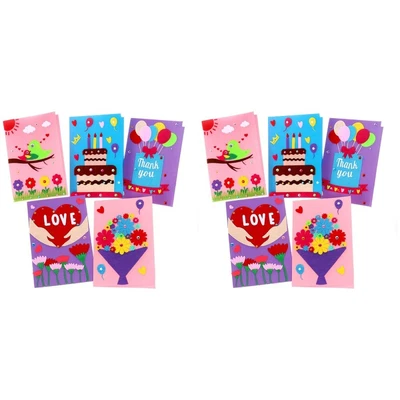 £13.06 • Buy  10 Pcs Children Gifts Self Made Card Making Kit Folded Material