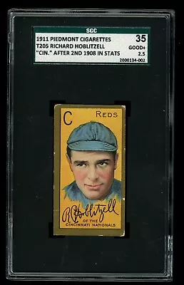 1911 T205 Gold Border Richard Hoblitzell (CIN AFTER 1908 STATS) SGC 2.5 • $229.95