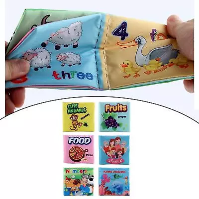 Baby Cloth Books Fun Interactive Toy Crinkle Fabric Book • £4.36