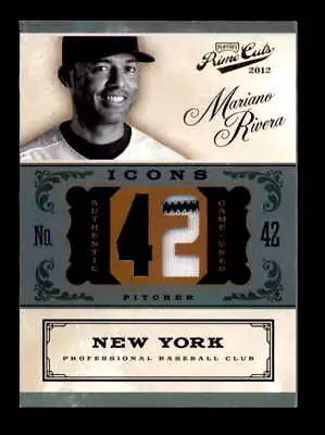 Mariano Rivera 2012 Panini Prime Cuts Icons Dual Game Jersey Patch #09/10 T1712 • $14.99