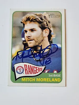 Mitch Moreland Autograph 2014 Topps Heritage Signed Card  • $6.50