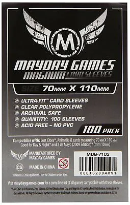 Maydaygames - Magnum Silver Ultra-Fit : 70 X 110 Mm Sleeves For Lost (US IMPORT) • £6.21