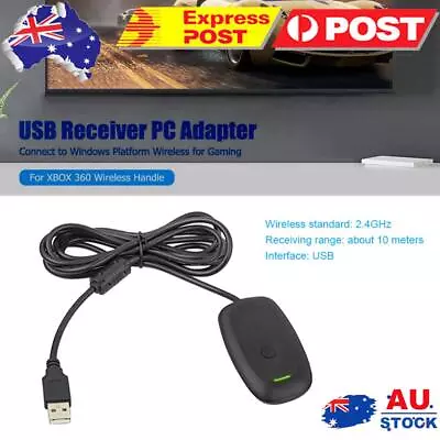 Portable USB Receiver Pc Adapter Gaming Accessories For Xbox 360 Wireless Handle • $38.69