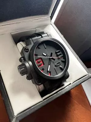 Oakley Gearbox Stealth Black 10-062 Men's Watch NEW • $1290