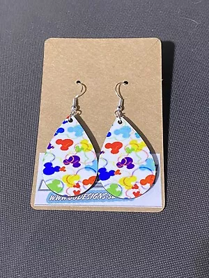 Mickey Disney Teardrop Earrings • $5.50