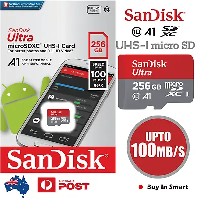 SanDisk 256GB Ultra Micro SD Card SDXC UHS-I 100M/s Mobile Phone TF Memory Card • $1