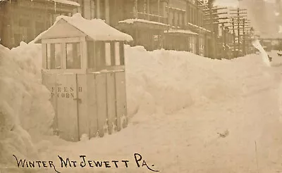 Mt Jewett PA Winter Snow  Fresh Popcorn  Real Photo Postcard • $24.99