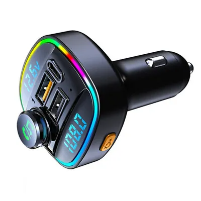 Bluetooth5.0 Wireless Car FM Transmitter MP3 AUX Receiver Adapter 2USB Charger • $15.20
