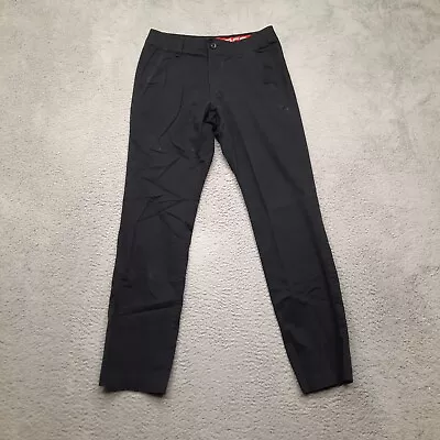 Under Armour Mens Pants Size 32 Black Dress Golf Pockets Casual Straight 32x32 • $24.95