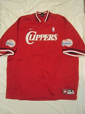 Nike LA Clippers Warm-up Jacket Red Adult Size 3XL New Without Tags • $59.99