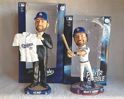 Matt Kemp DRAFT DAY JERSEY And Legends Of The Diamond Dodgers Bobble Bobblehead • $159.99