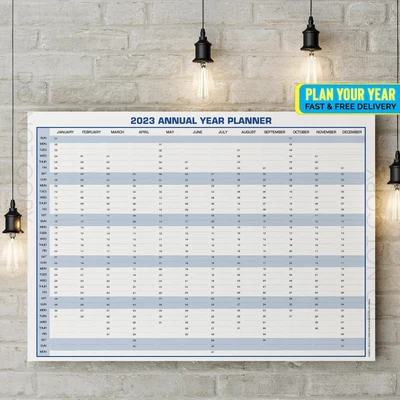 £8.99 • Buy 2023 Year Wall Calendar Office/Home Unmounted Wall Planner A5 A4 A3 A2 A1
