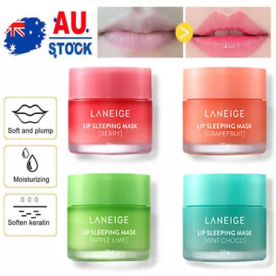 4 Pack Laneige Lip Sleeping Mask 8g Anti Aging Lip Care Moisturizing Lip Balm • $16.55