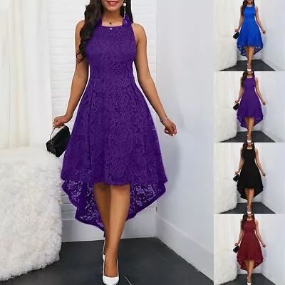 $35.75 • Buy Ball Gown Dress Evening Prom Party Irregular Lace High-Low Polyester+Lace