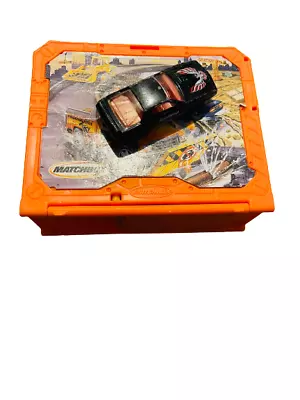 Mattel Matchbox Garage 15 Fold N Go Carry Playset 2001 With Vinatge Firebird Car • $8.49