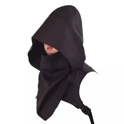 Unisex Medieval Cowl Hood Scarf Halloween Hooded Wicca Pagan Cosplay Outdoor  • $21.99