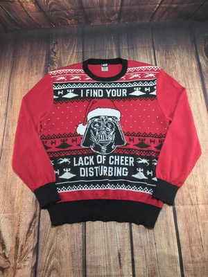 $26.99 • Buy Star Wars Darth Vader Ugly Christmas Sweater Men's Size XXL