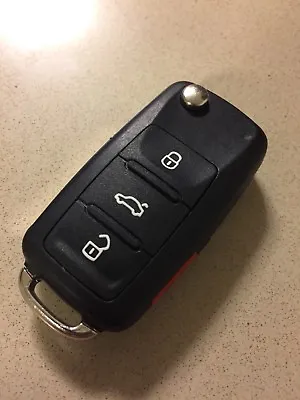 $37.99 • Buy Volkswagen Vw Virgin Chip Uncut Key Blade Fob Oem Remote Keyless Entry 4 Button