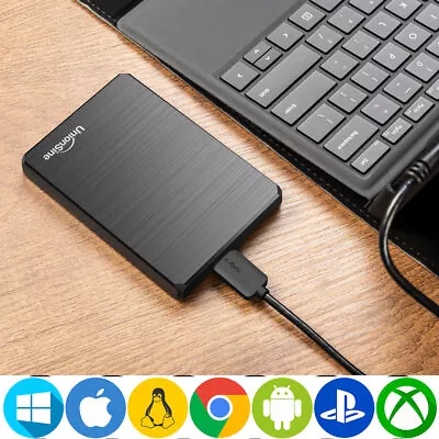 320GB 500GB 1TB 2TB 4TB PORTABLE EXTERNAL HARD DRIVE Xbox PC MAC PS4 USB3.0 HDD • £23.99
