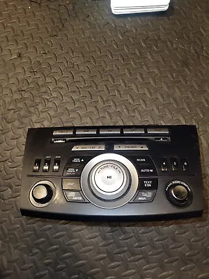 2011 Mazda Mazdaspeed 3 Radio Head Unit 6-Disc CD Player MP3 Sat BBM766ARX  • $60