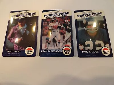 1998 Pizza Hut Minnesota Vikings Purple Pride Hall Of Fame Set WITH BUD GRANT • $20