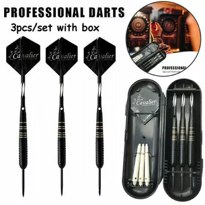 3pcs/Set Of Tungsten Darts 23g Soft/Steel Tip+Shaft+Barrel+3 Extra Shafts+Case • $10.85