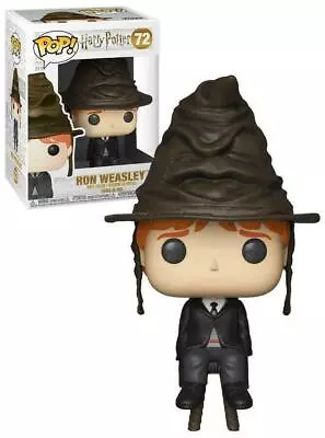 Funko Pop! #72 Harry Potter Ron Weasley With Sorting Hat Movie Vinyl Figure B-19 • $18.90