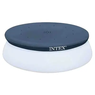 Intex 10 Foot Easy Set Round Above Ground Swimming Pool Debris Vinyl Cover Blue • $17.49