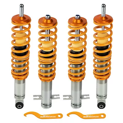 Street Coilovers Adjustable Height Shocks Kits For VW Golf Jetta I Caddy MK1 • $201.93