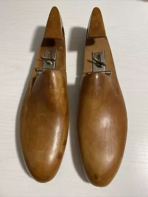 Vintage D B Mackay Mens Adj. Wooden Shoe Tree Stretchers Size 11A Made In NY USA • $28.99