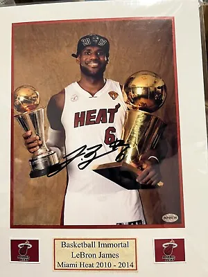 $199 • Buy LeBron James Championship Signed  Autographed Photo Miami Heat With COA