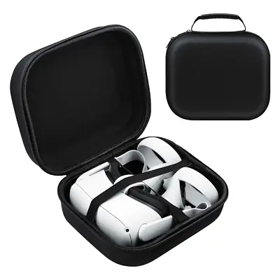 Hard Storage Bag For Oculus Quest 2 Gaming Headset – Black • $34.95