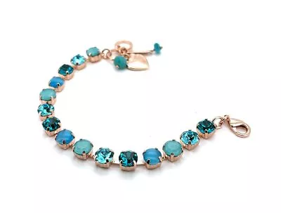 Bracelet By Mariana Adorable Aqua And Blue Zircon Swarovski Crystals-RG • $120