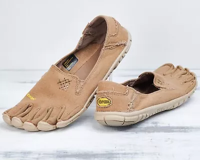 Vibram Five Fingers Women's 14W6201 Brown CVT Hemp Shoes Comfort US 7.5-8 EU 38 • $69.95