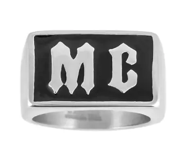 Men's Stainless Steel MC Motorcycle Biker Ring 110 • $23.95