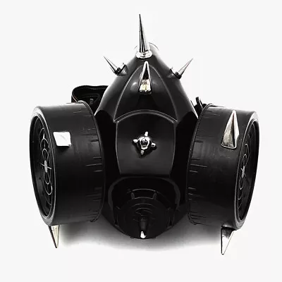 £17.76 • Buy Unisex Steampunk Studded Gas Mask Respirator Cyber Gothic Cosplay Spikes Masks