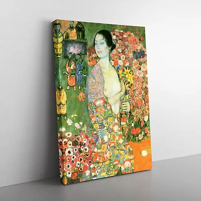 The Dancer By Gustav Klimt Canvas Wall Art Print Framed Picture Dining Room • £24.95
