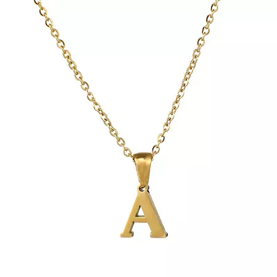 A-Z Alphabet Stainless Steel Pendant Necklace For Women Clavicle Necklaces • $6.42