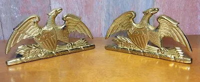 Brass  Spread Eagle  Bookend Vm8-9 By Virginia Metal Crafters 1952 • $23